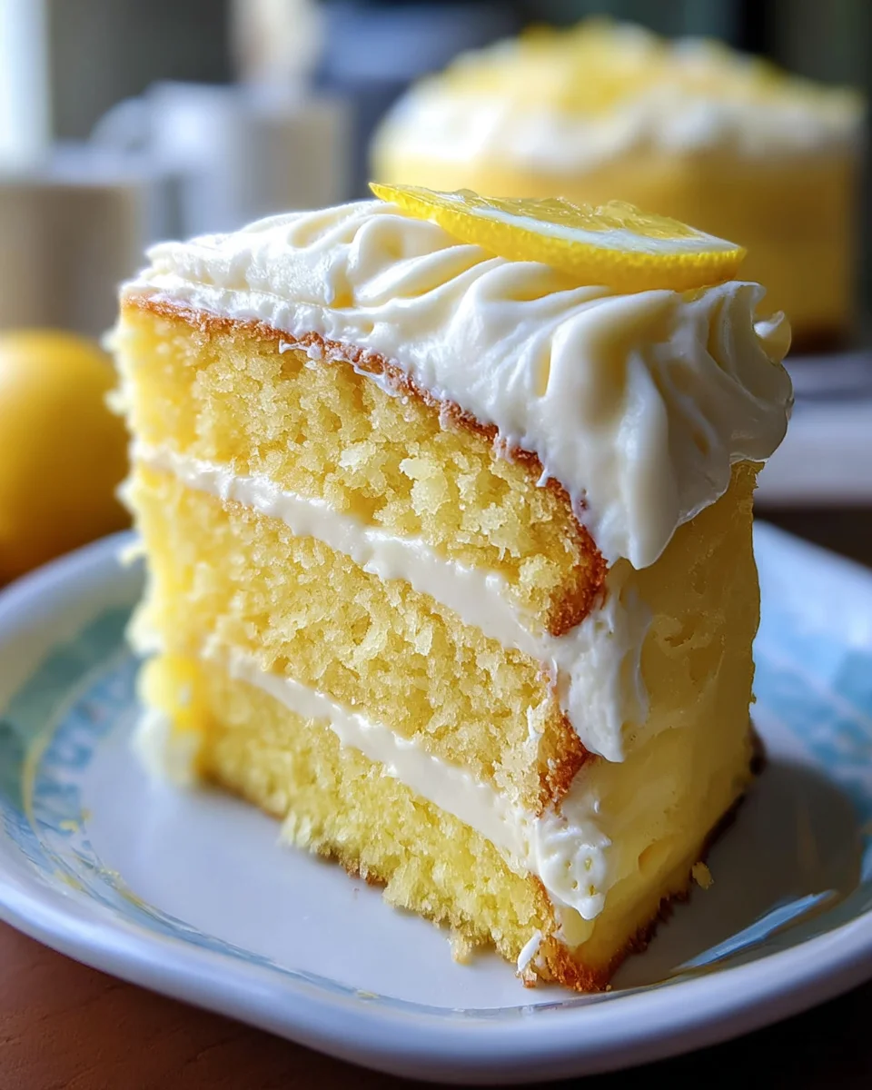 Lemon Velvet Cake with Lemon Cream Cheese Frosting 39 Lemon