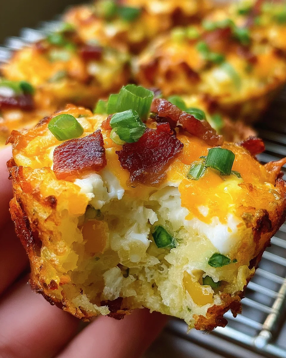 Loaded Bacon and Egg Hash Brown Muffins