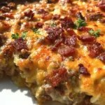 Low-Carb Bacon Cheeseburger Casserole