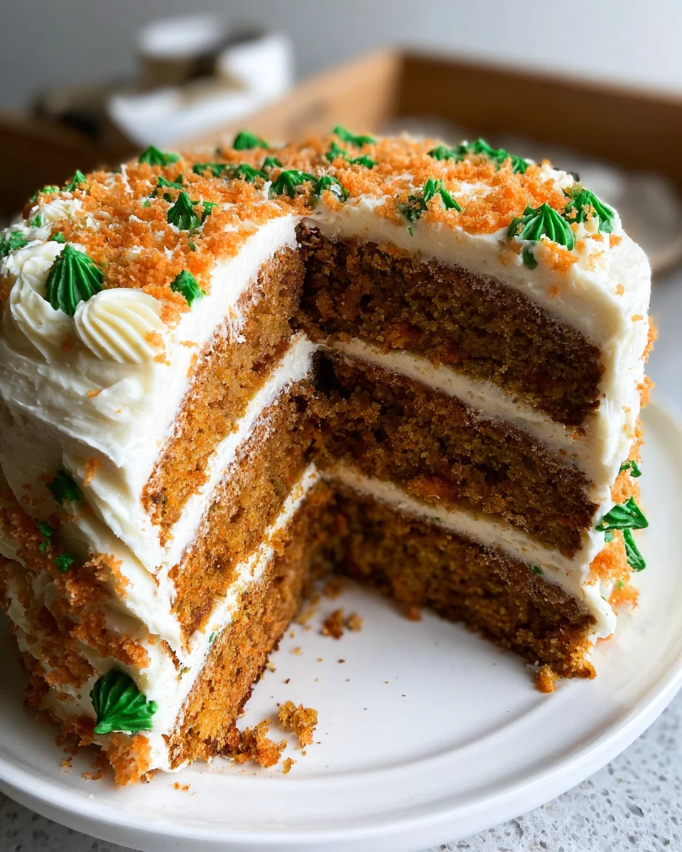 MOIST Vegan Carrot Cake Recipe with Cream Cheese Frosting