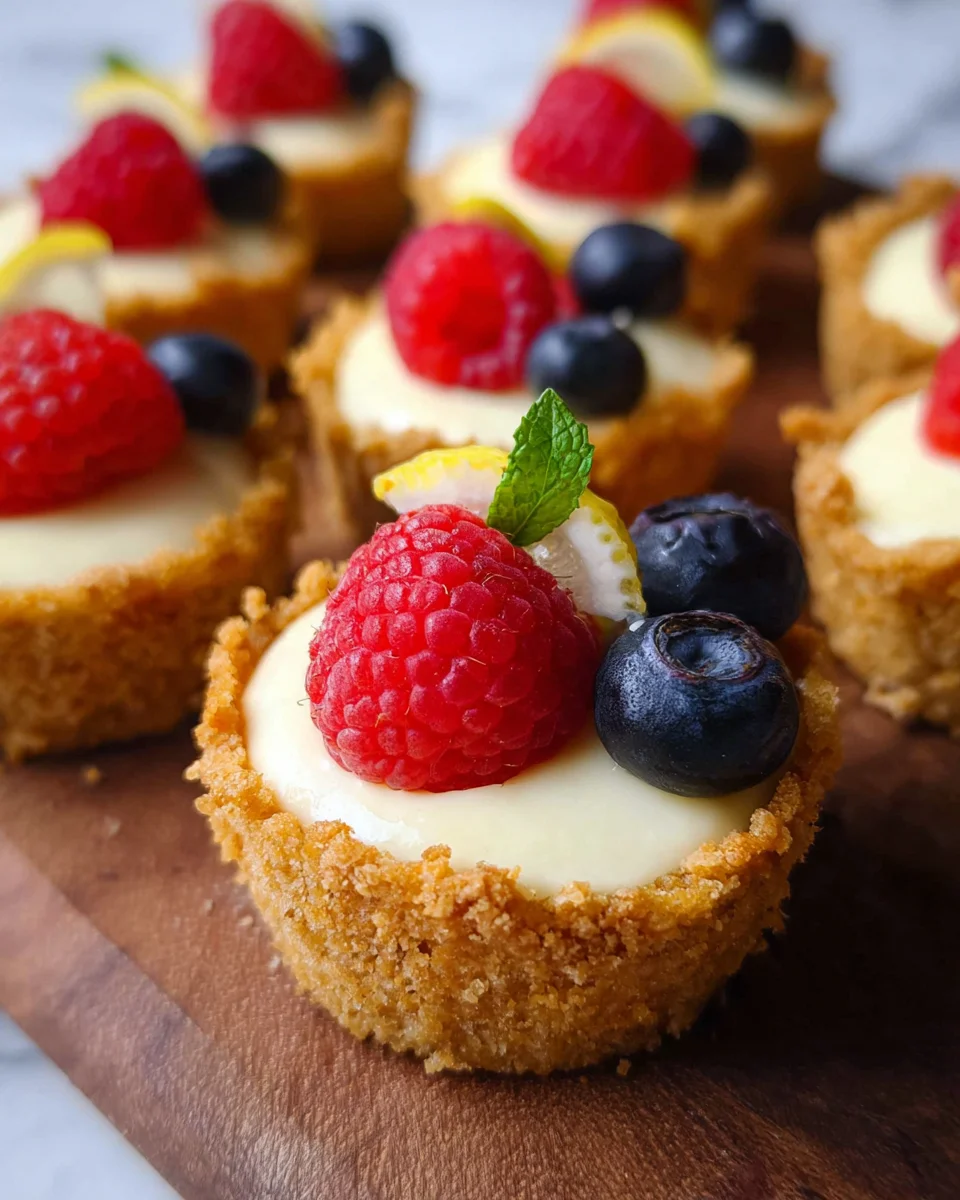 Mini Lemon Cheesecake Tarts