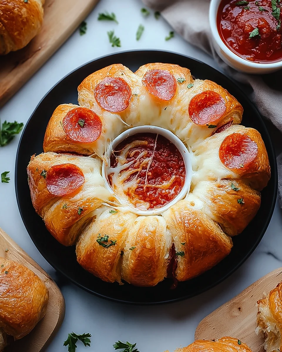 Mozzarella Pepperoni Croissant Rolls