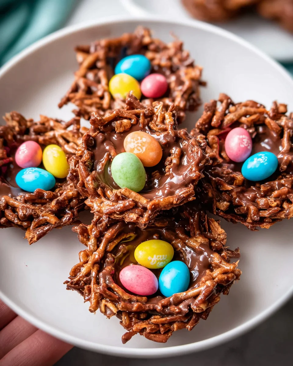 No-Bake Chocolate Bird Nests