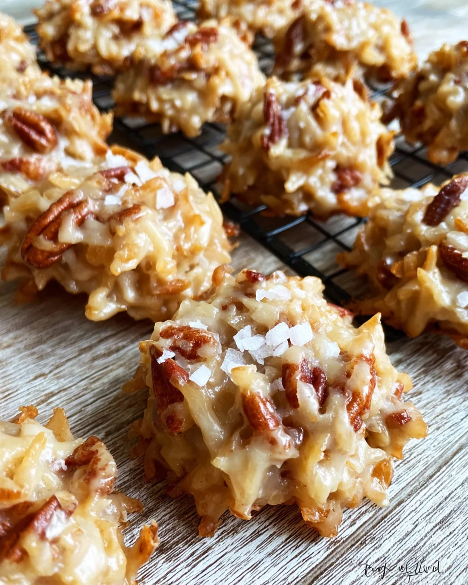 No-Bake Coconut Praline Cookies