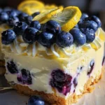 No-Bake Lemon dazzling Blueberry cream Cake