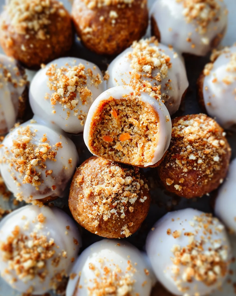 No Bake Carrot Cake Bites