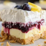 No Bake Lemon Blueberry Dessert