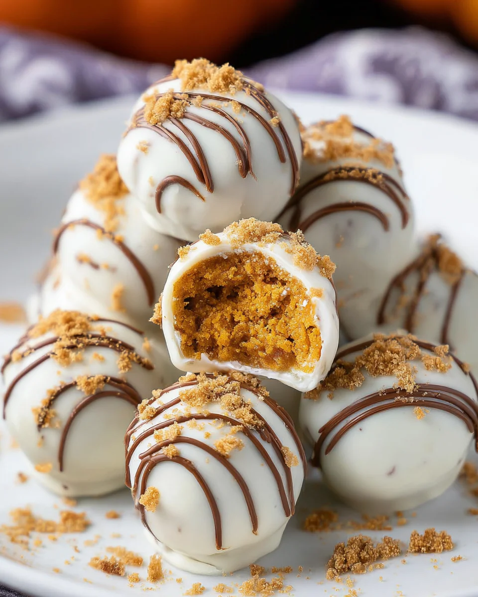 No Bake Pumpkin Balls