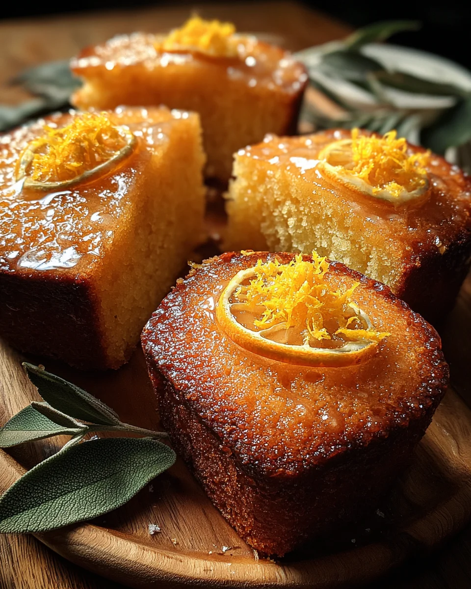 Orange Ginger Honey Cakes