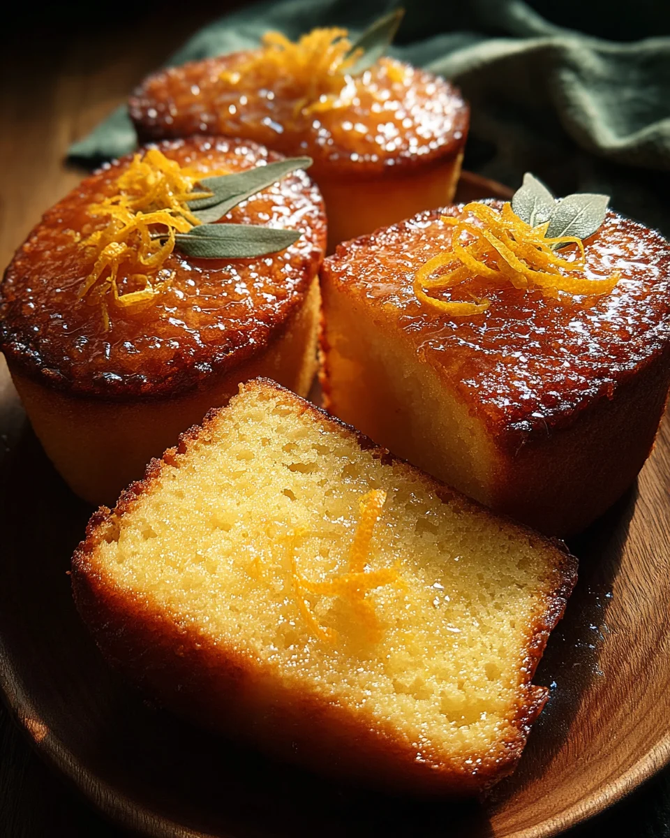 Orange Ginger Honey Cakes 24 Orange