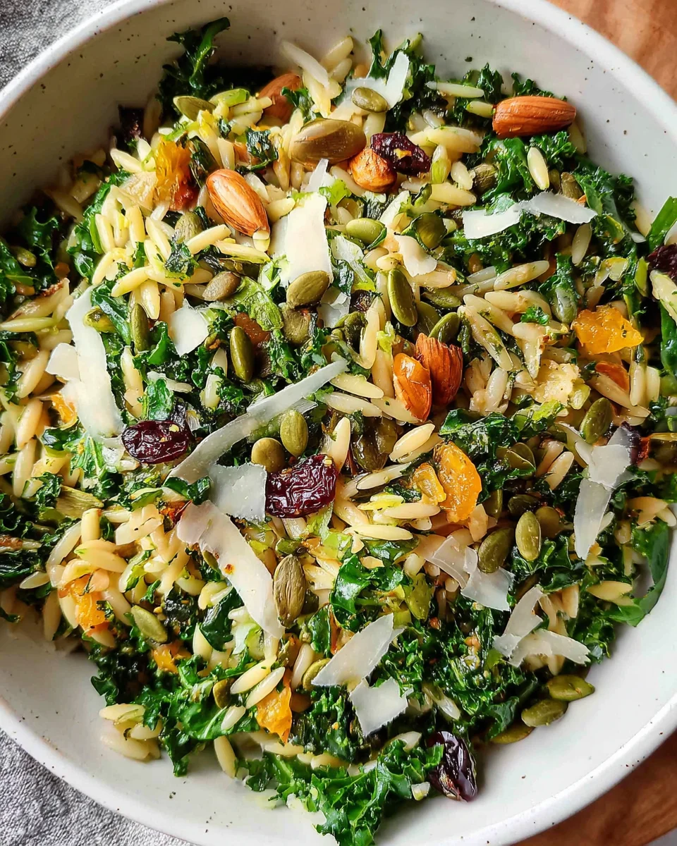 Orzo Kale Salad with Lemon Vinaigrette 23 Orzo