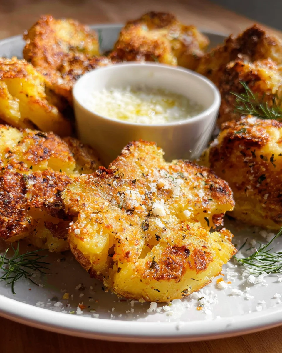 Parmesan Smashed Potatoes