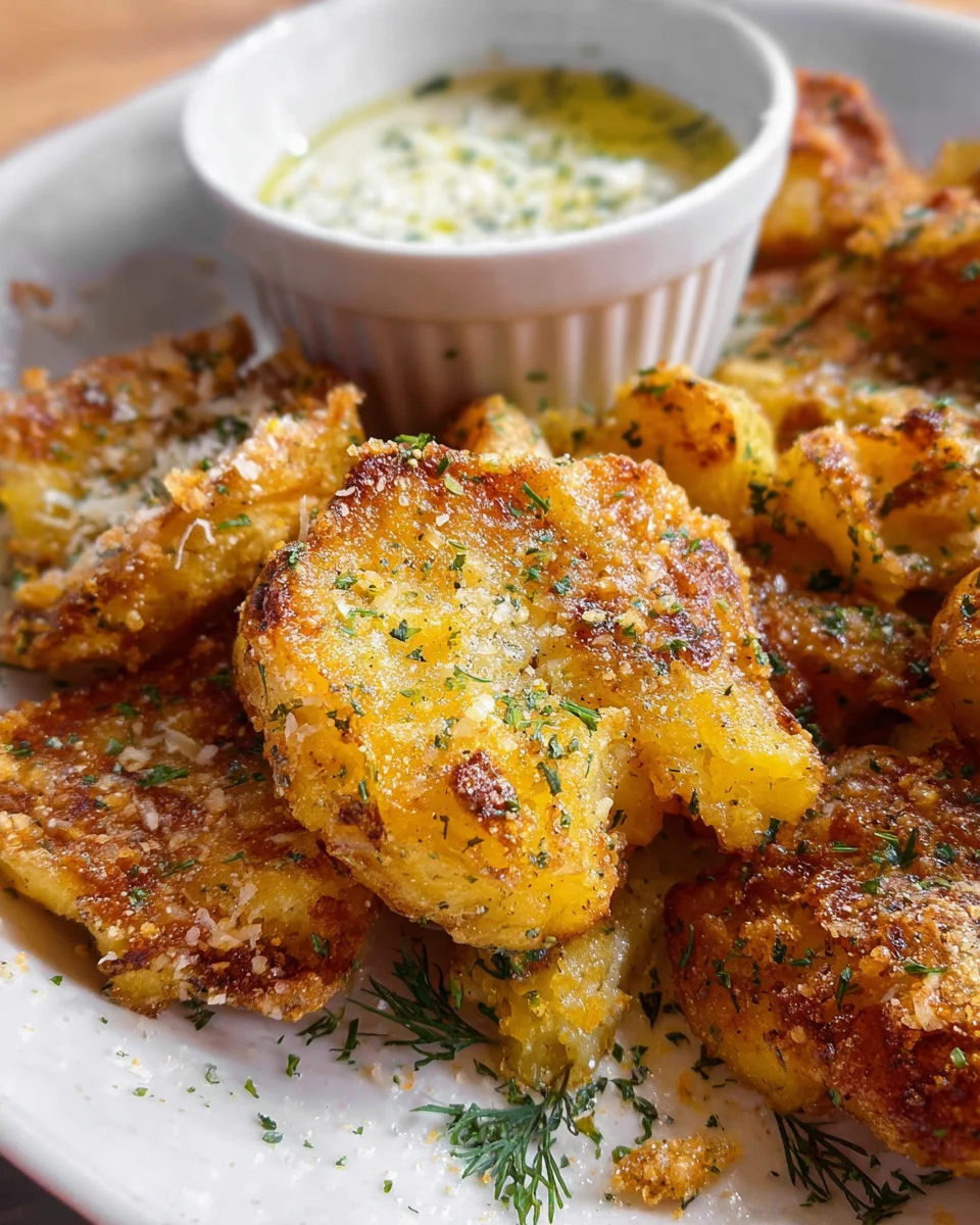 Parmesan Smashed Potatoes 23 Parmesan