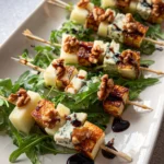 Pear & Brie Cheese Salad Skewers