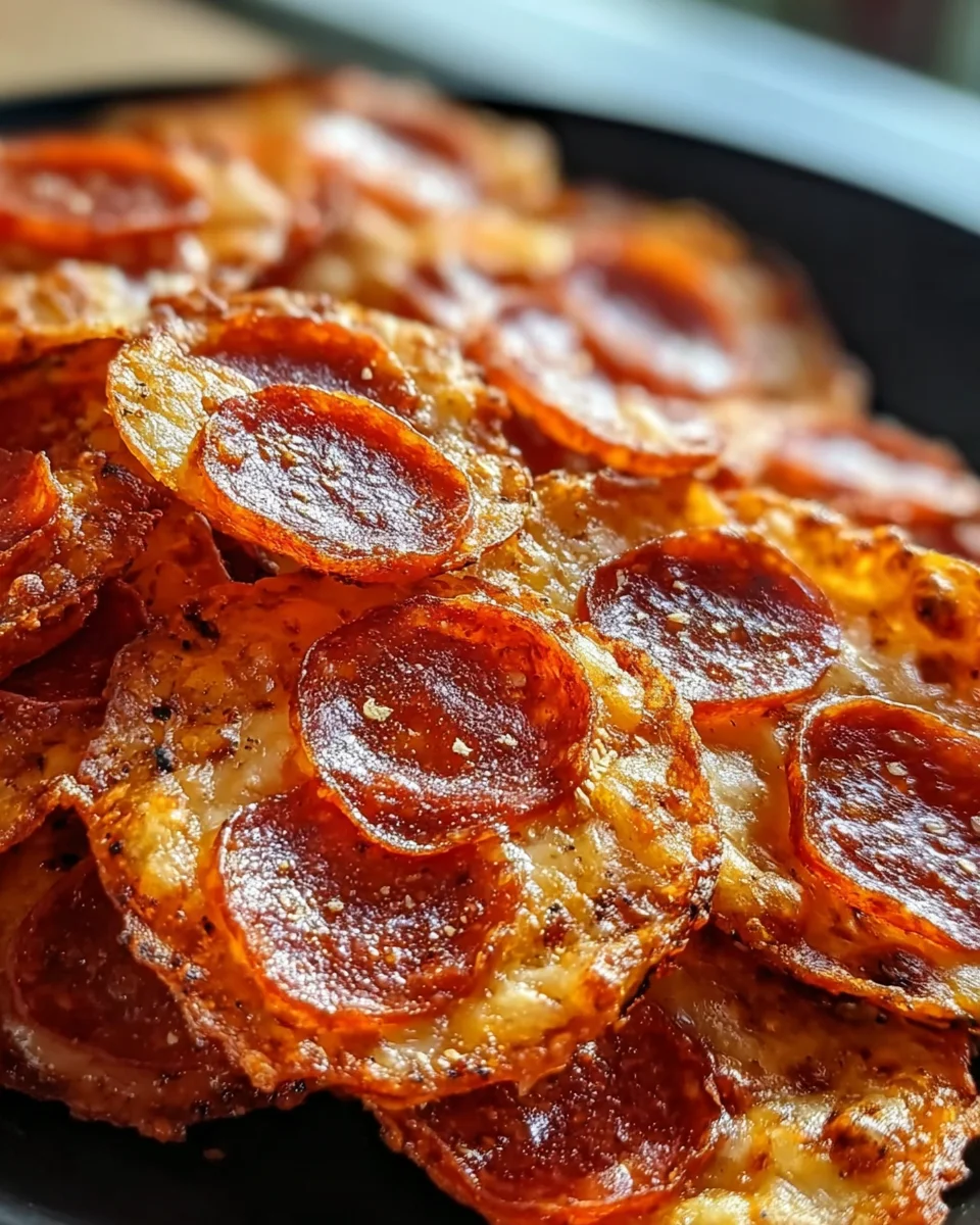 Pepperoni Cheese Crisps