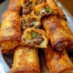 Philly Cheesesteak Egg Roll