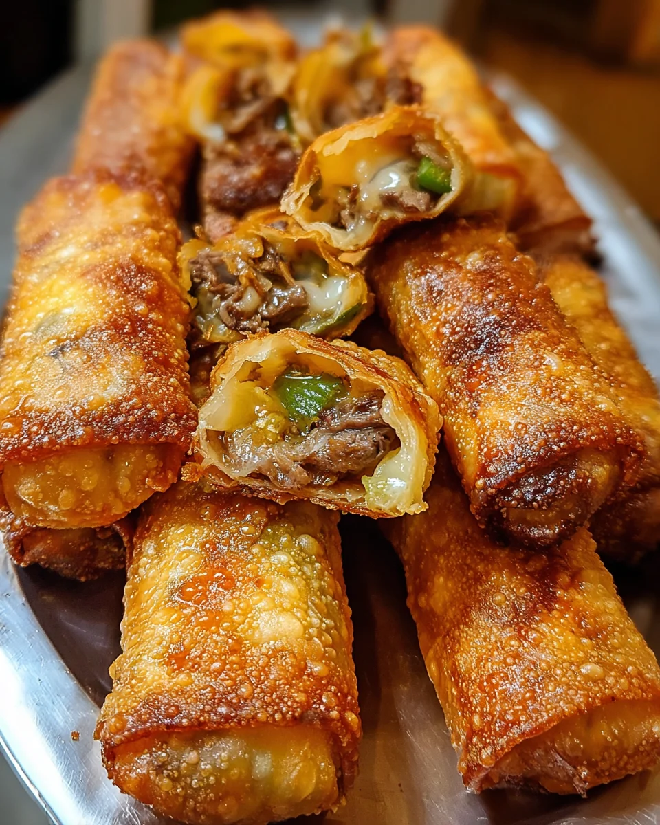 Philly Cheesesteak Egg Roll