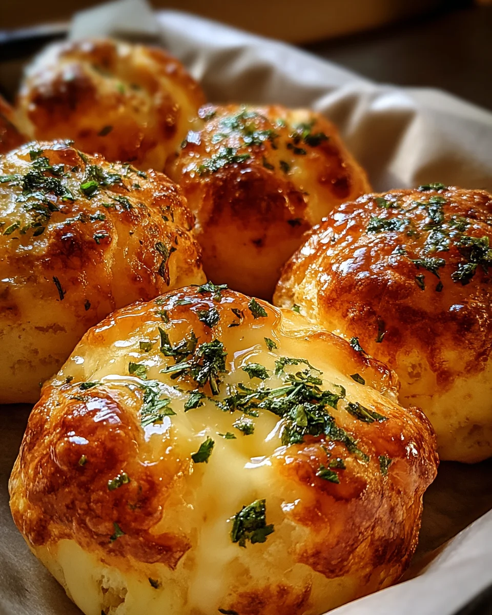 Pillsbury Biscuit Garlic Butter Cheese Bombs