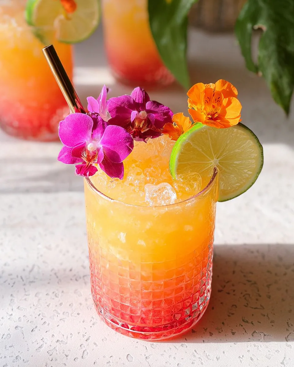 Pineapple Mango Rum Punch Recipe That is Almost too Pretty to Drink
