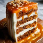 Pumpkin Cake with Cream Cheese Frosting and Salted Caramel Drizzle 37 Pumpkin Cake with Cream Cheese Frosting and Salted Caramel Drizzle