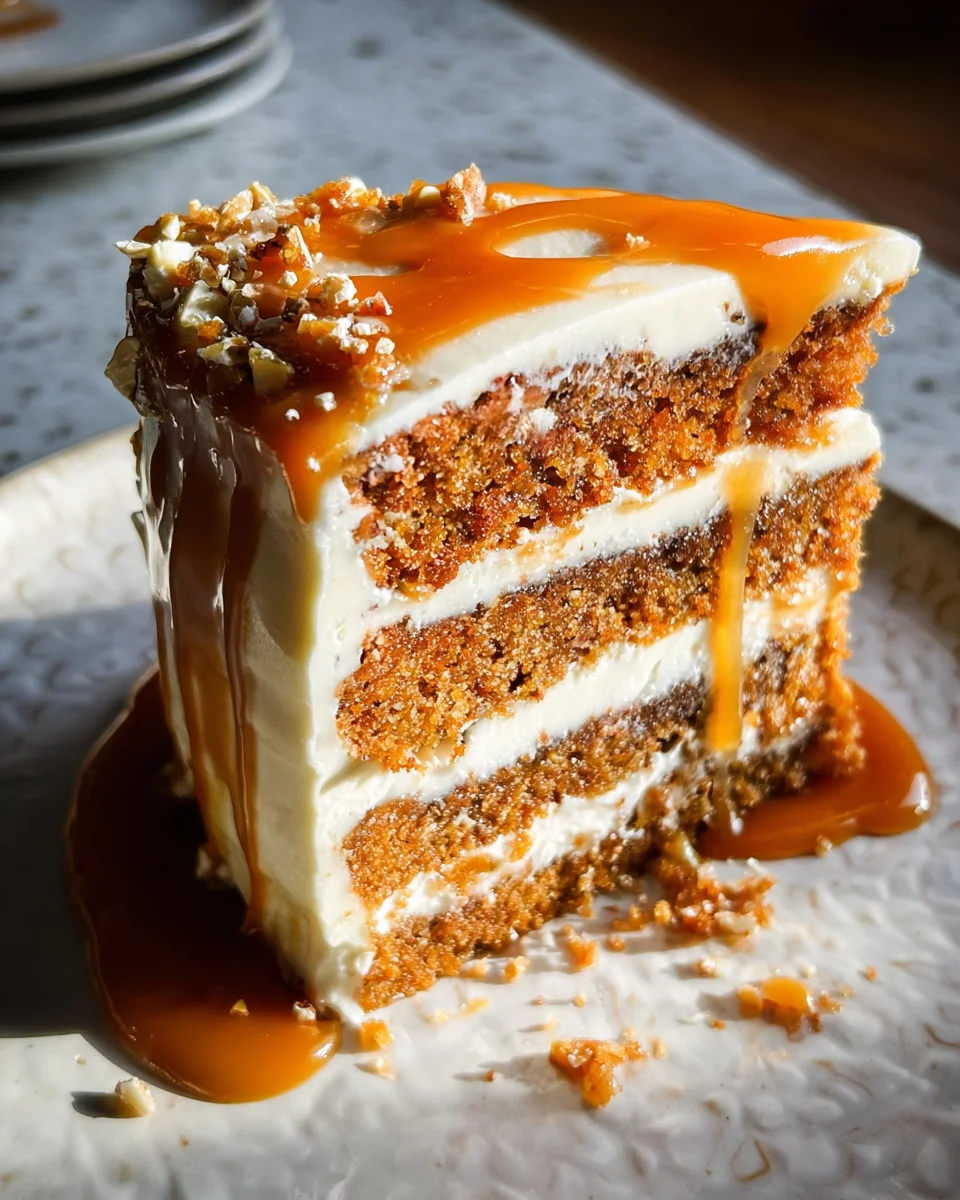 Pumpkin Cake with Cream Cheese Frosting and Salted Caramel Drizzle 36 Pumpkin
