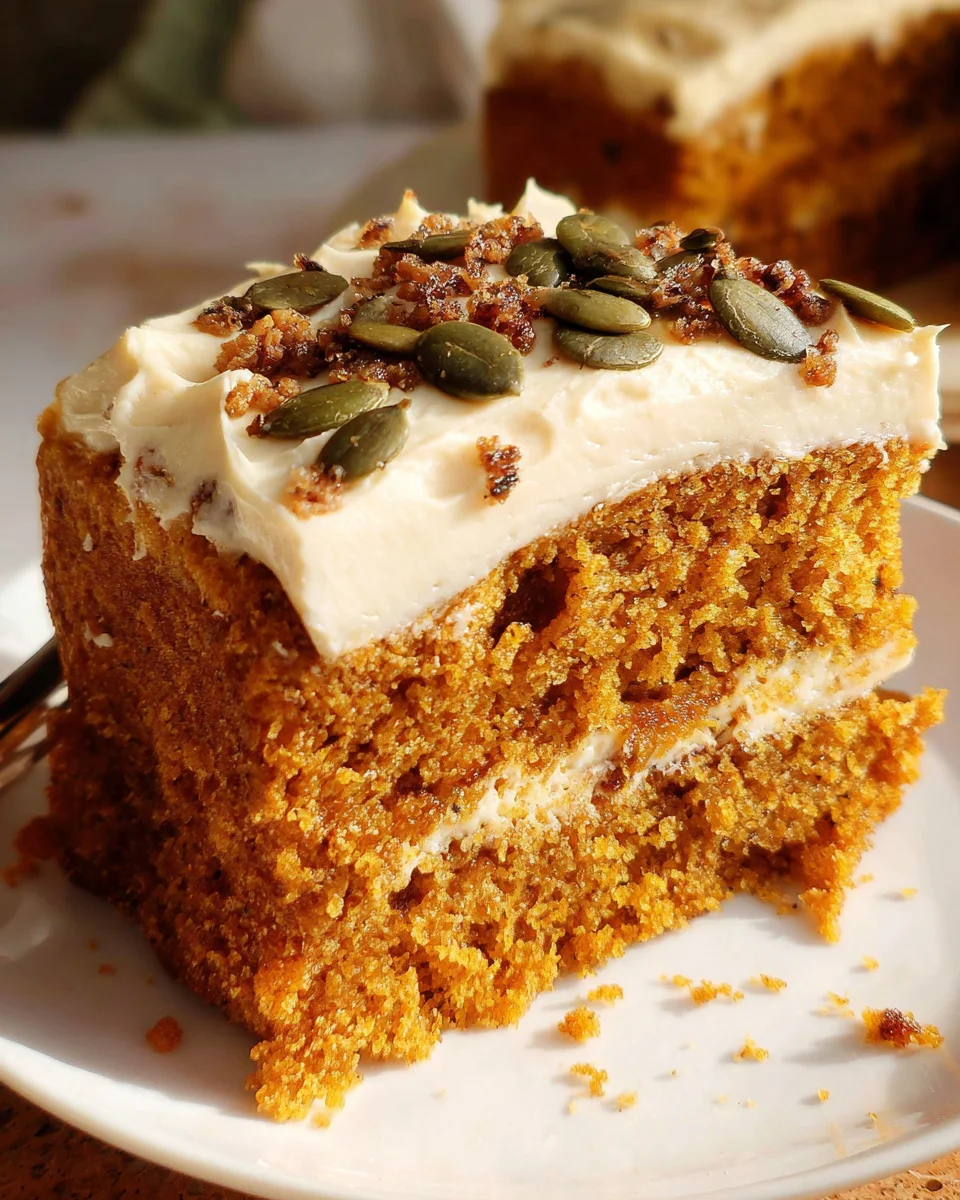 Pumpkin Spice Cake with Brown Sugar Cream Cheese Frosting 33 Pumpkin