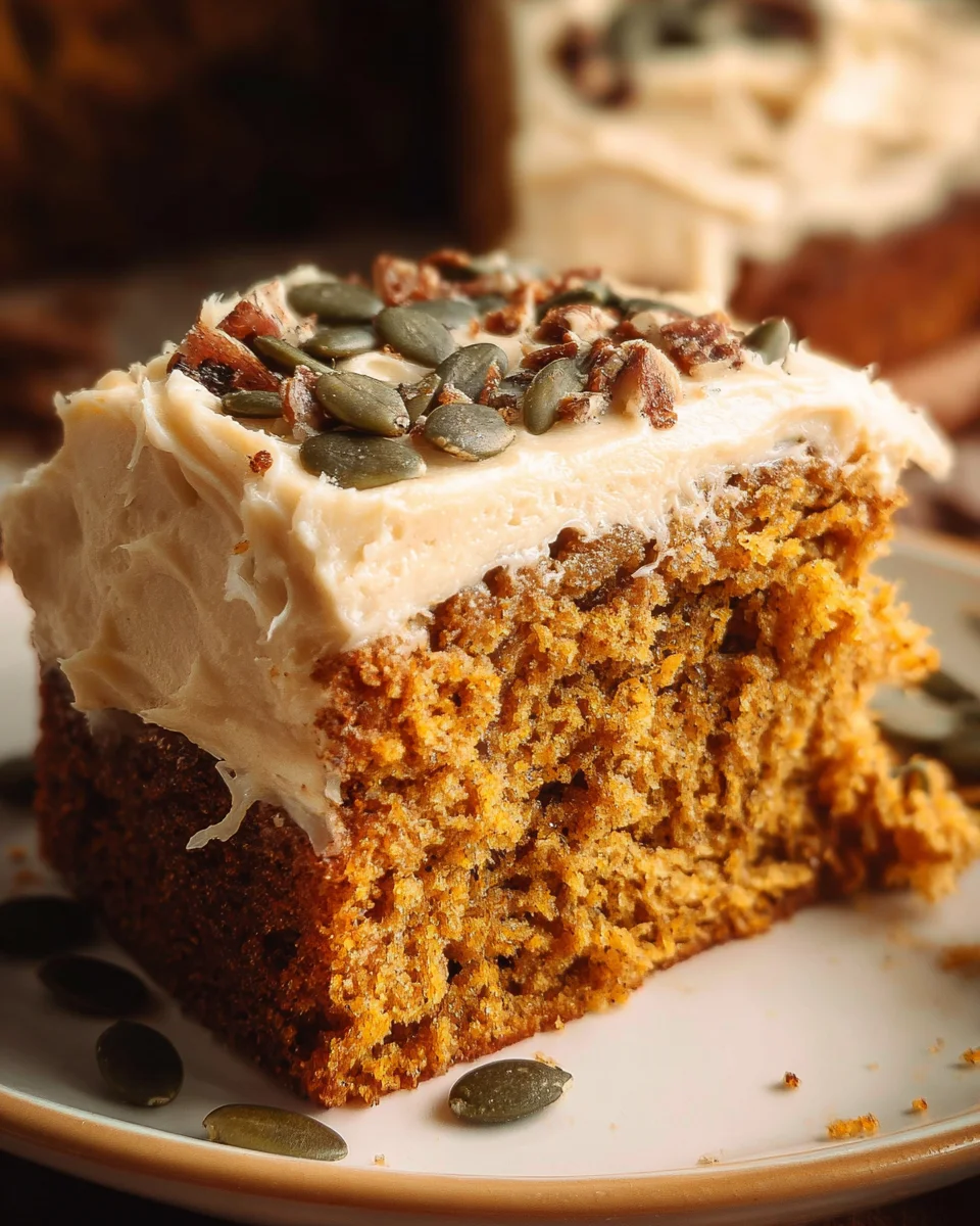 Pumpkin Spice Cake with Brown Sugar Cream Cheese Frosting 34 Pumpkin