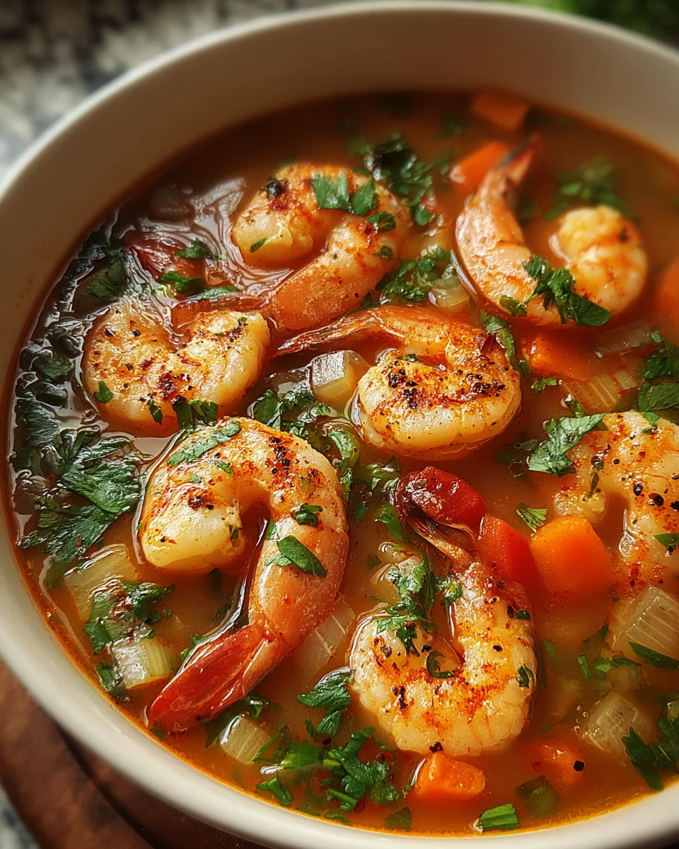 Quick and Spicy Shrimp Soup