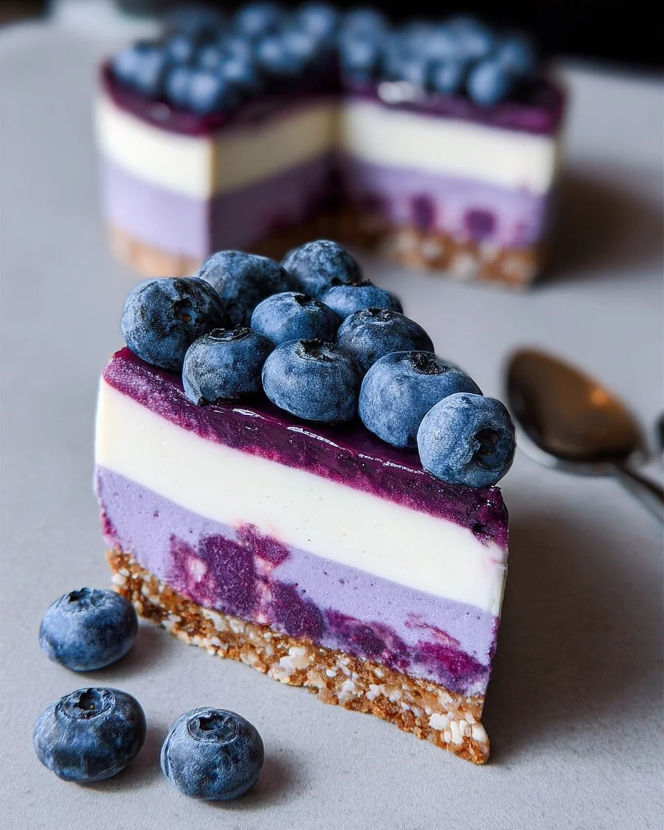 Raw Vegan Blueberry Cheesecake