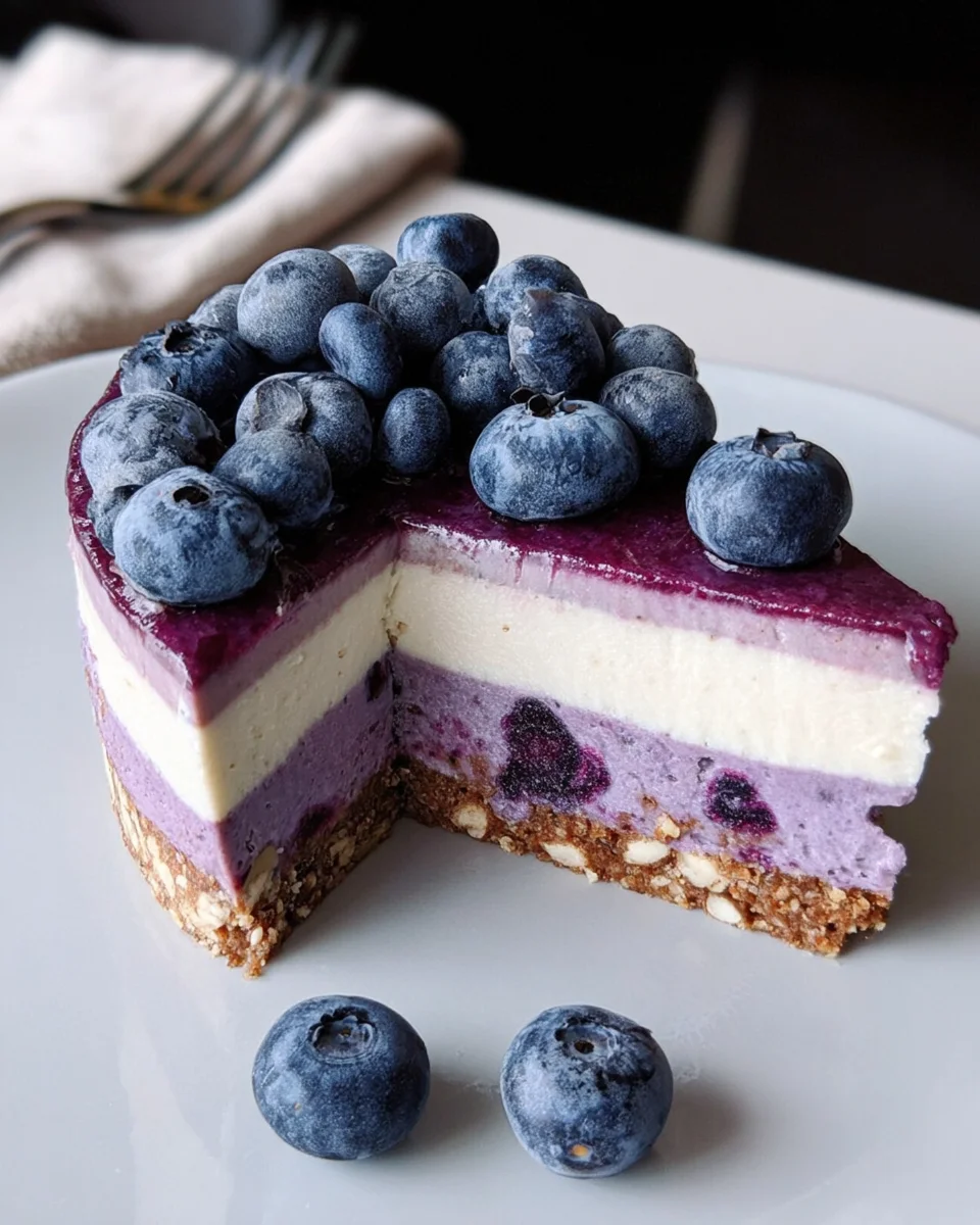 Raw Vegan Blueberry Cheesecake 20 Raw
