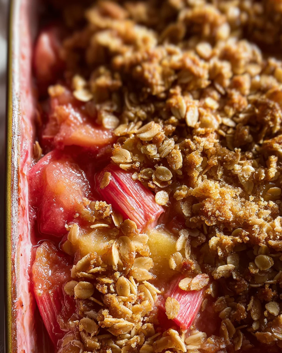 Rhubarb Crisp 16 Rhubarb