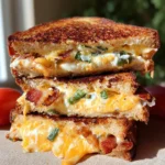 Roasted Jalapeño Popper Grilled Cheese