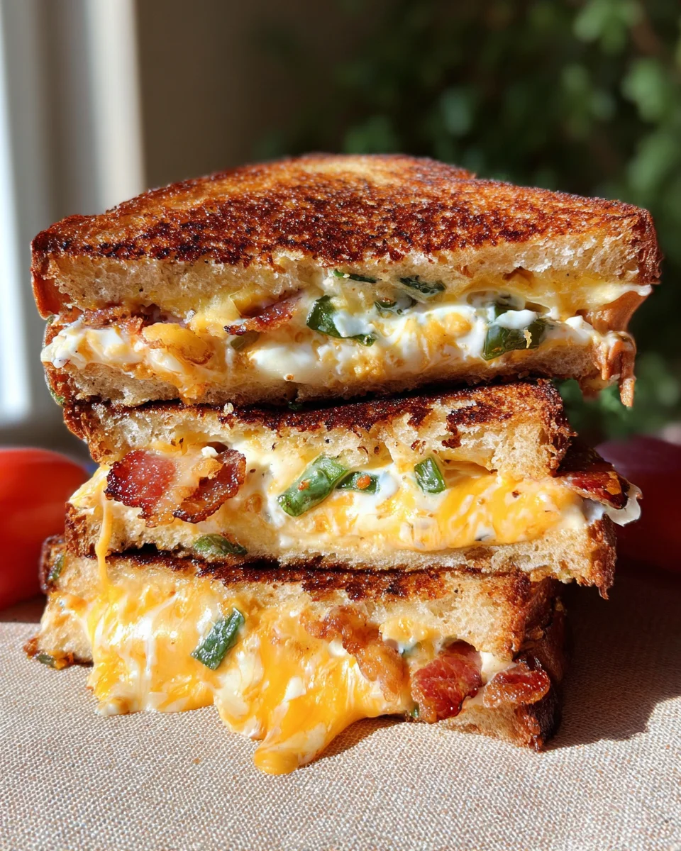 Roasted Jalapeño Popper Grilled Cheese