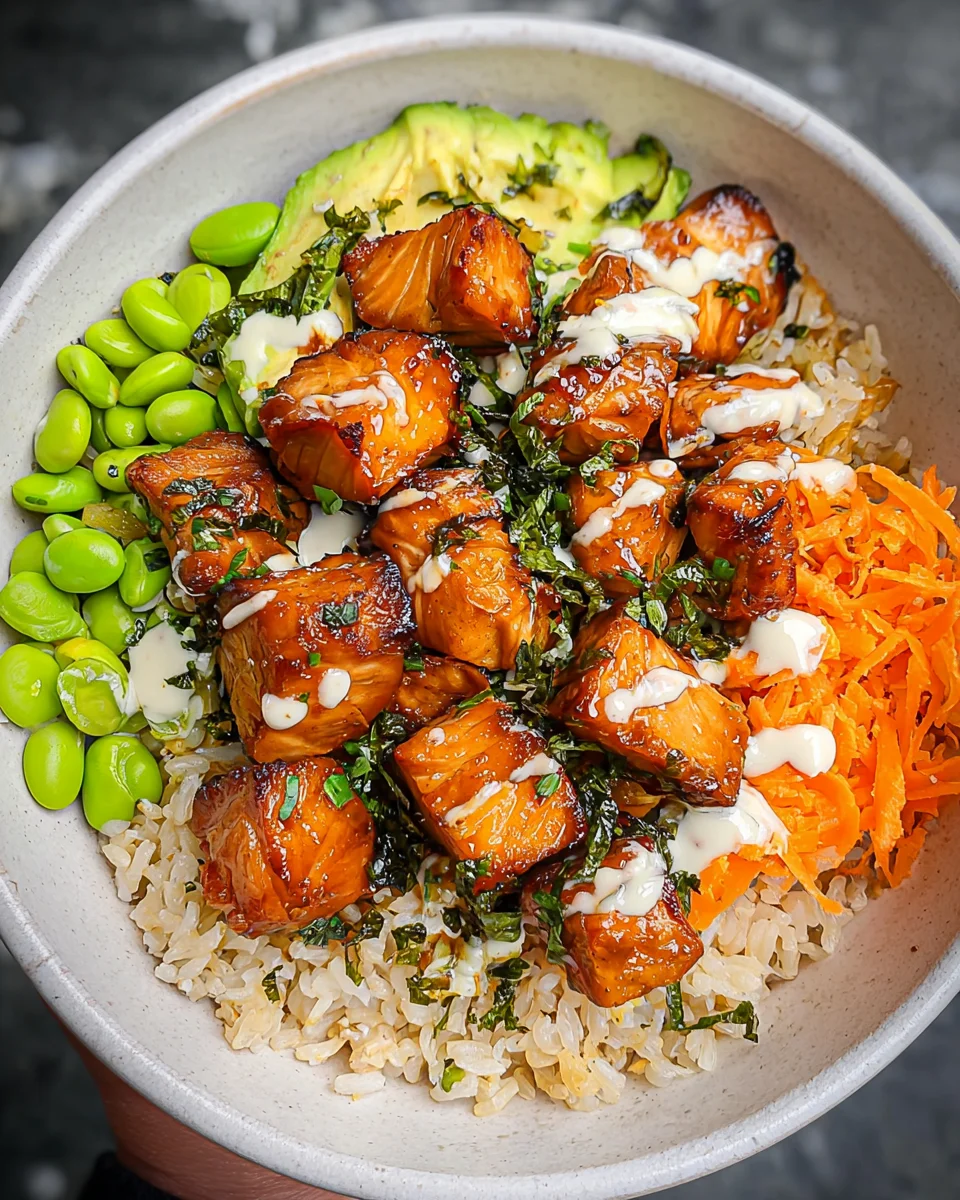 Salmon Teriyaki Bowl