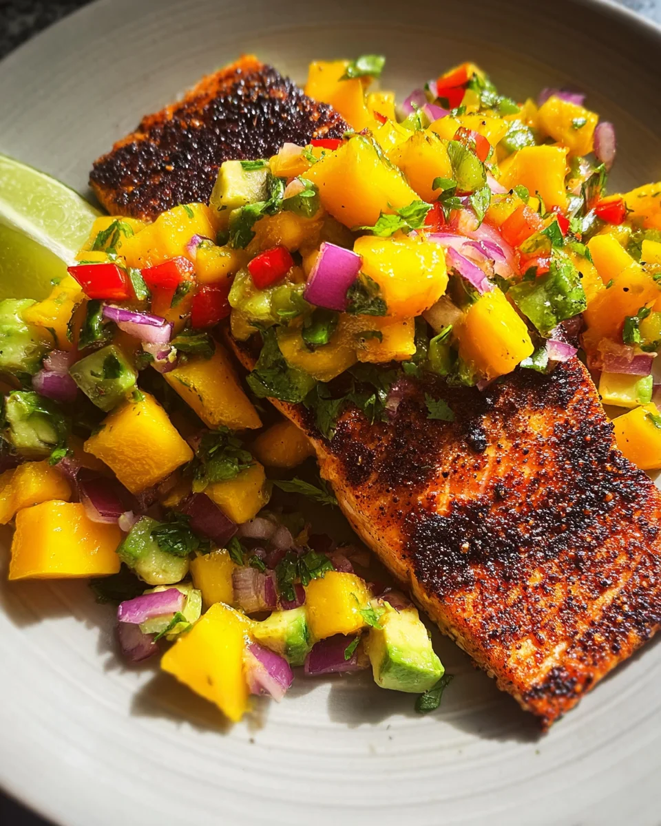 Salmon with Mango Salsa