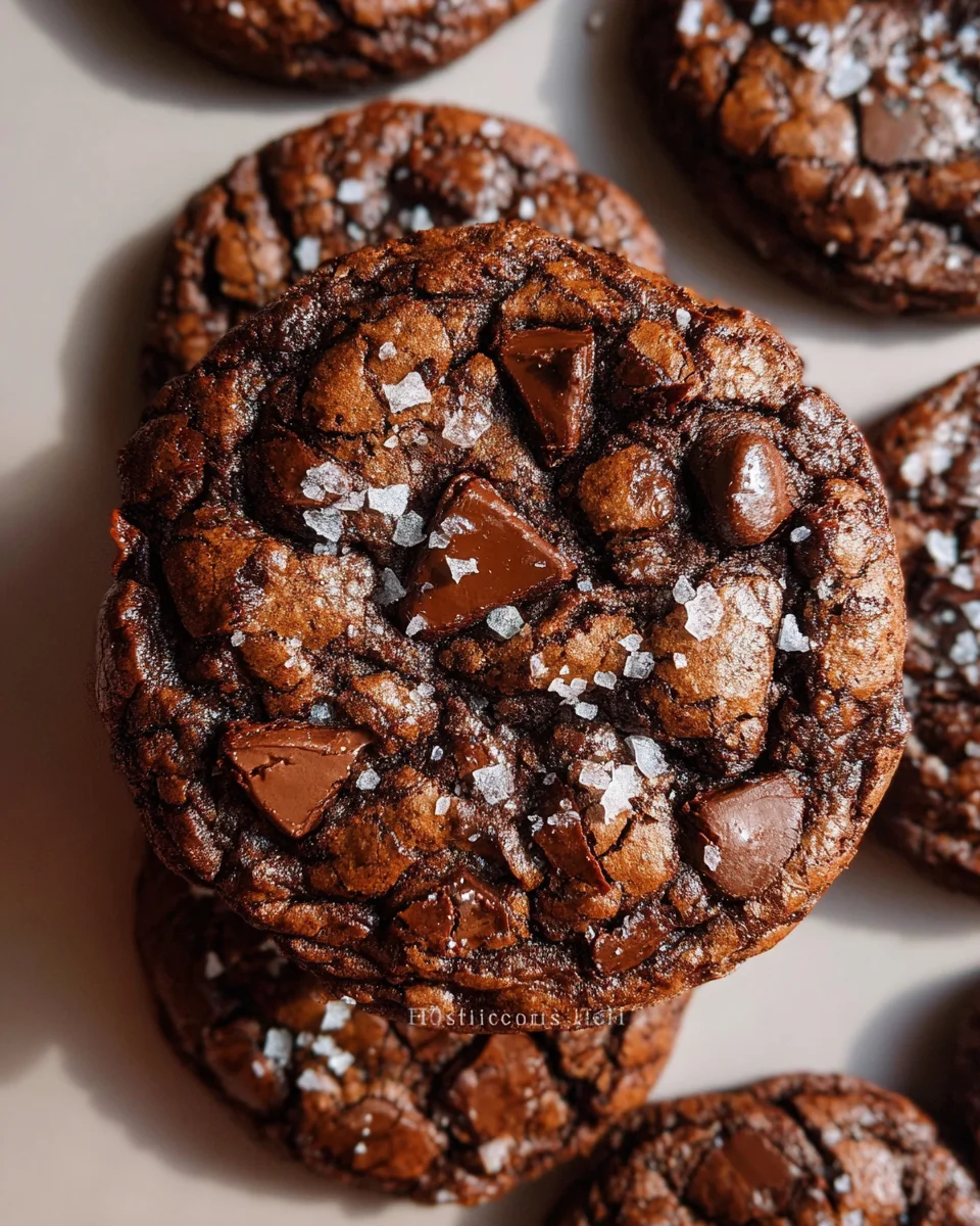 Salted Brownie Cookies