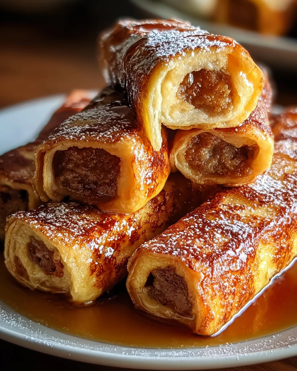 Sausage French Toast Roll-Ups Recipe
