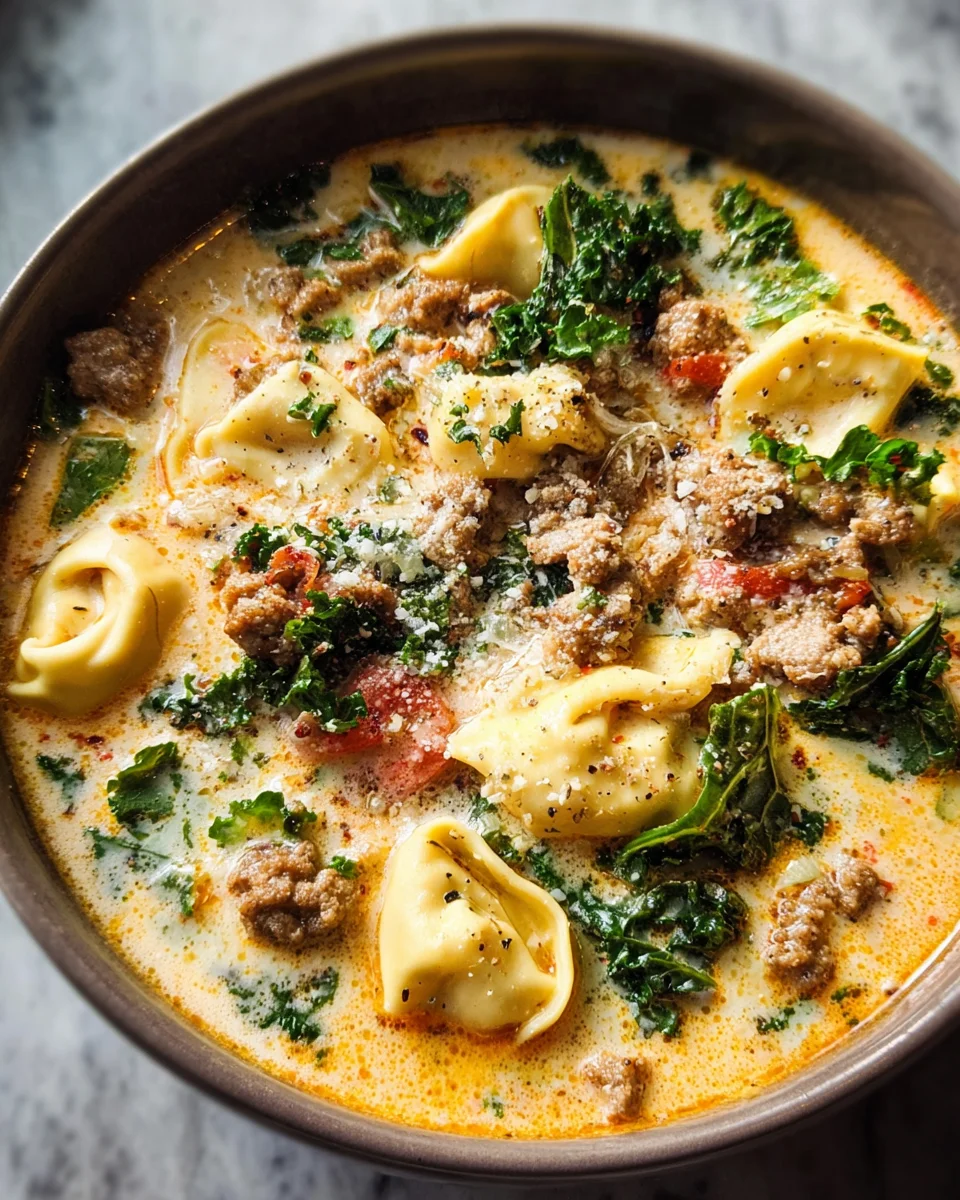 Sausage Tortellini Soup