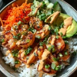 Shrimp Rice Bowls with Spicy Mayo