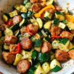 Skillet Sausage and Zucchini