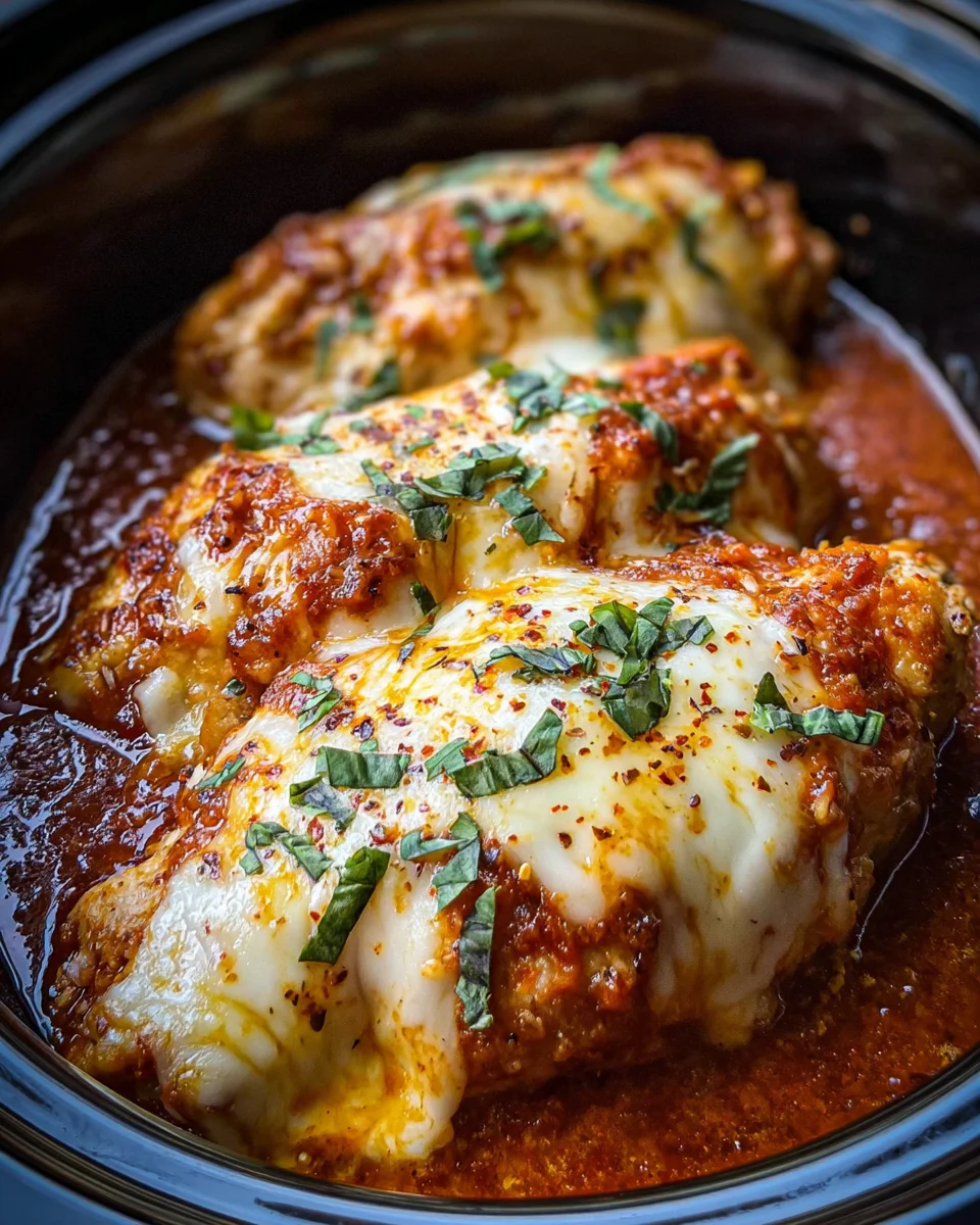 Slow Cooker Cheesy Mozzarella Chicken 20 Slow