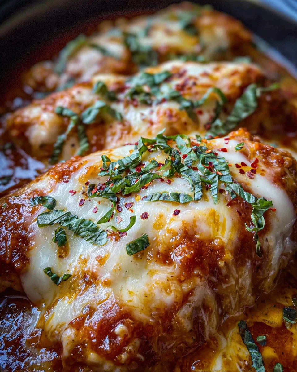Slow Cooker Cheesy Mozzarella Chicken 21 Slow