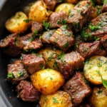 Slow Cooker Garlic Butter Beef Bites & Potatoes 20 Slow Cooker Garlic Butter Beef Bites & Potatoes