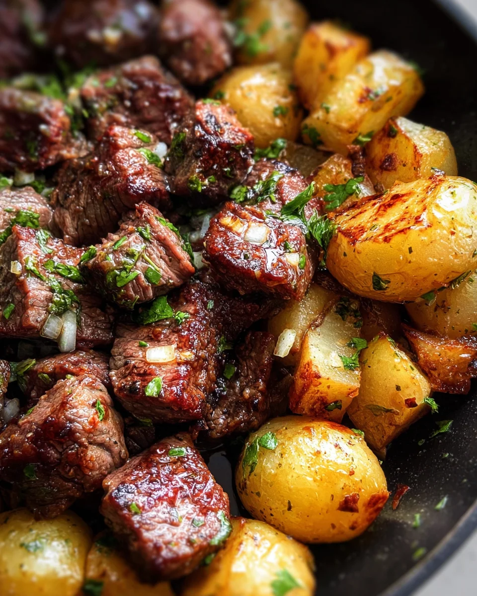 Slow Cooker Garlic Butter Beef Bites & Potatoes 18 Slow