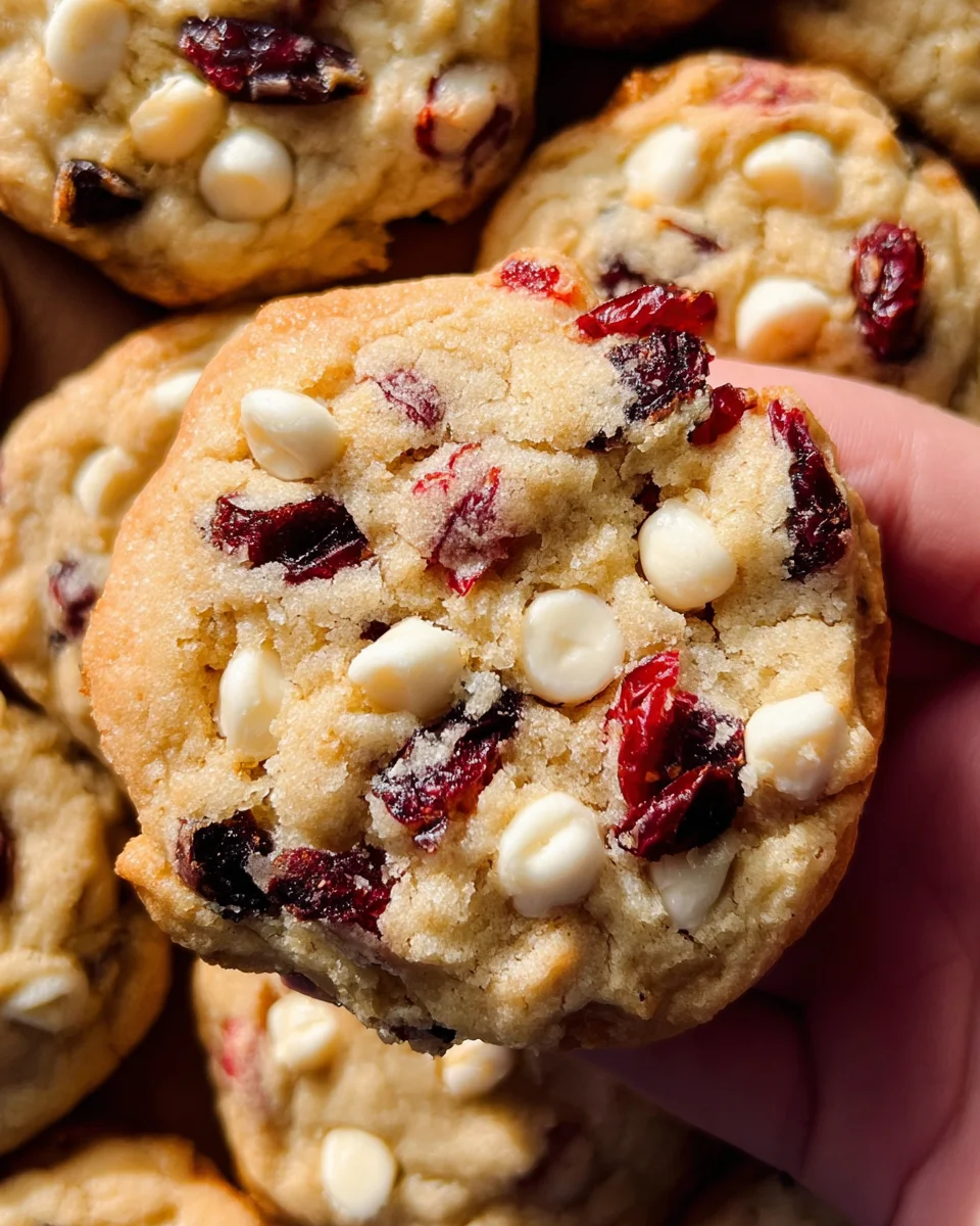 Soft-Baked White Chocolate Cranberry Cookies