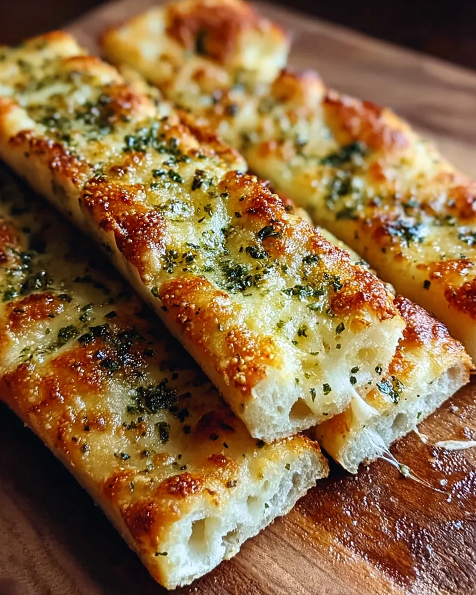 Sourdough Cheesy Breadsticks