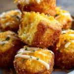 Southern-Style Honey Butter Cornbread Poppers