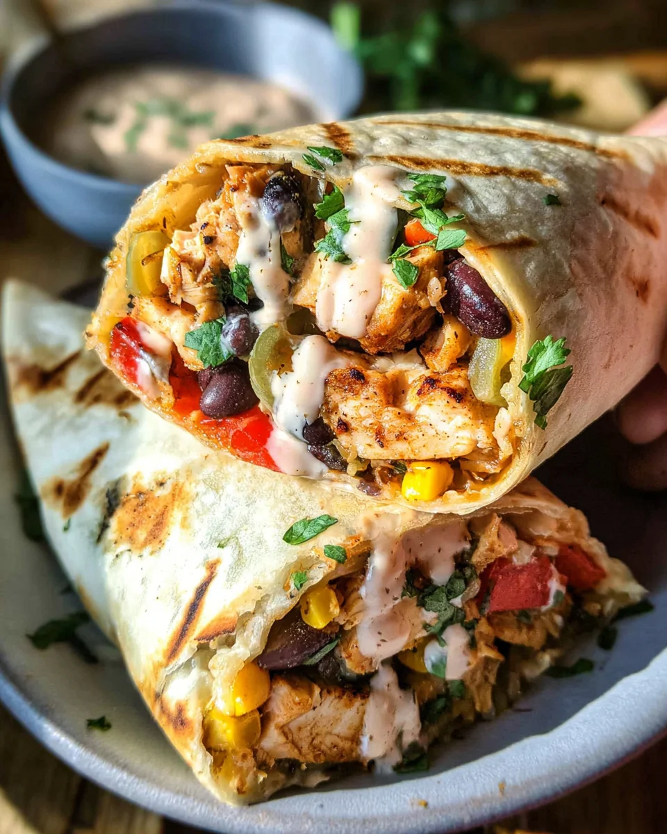 Southwest Chicken Wrap 22 Southwest