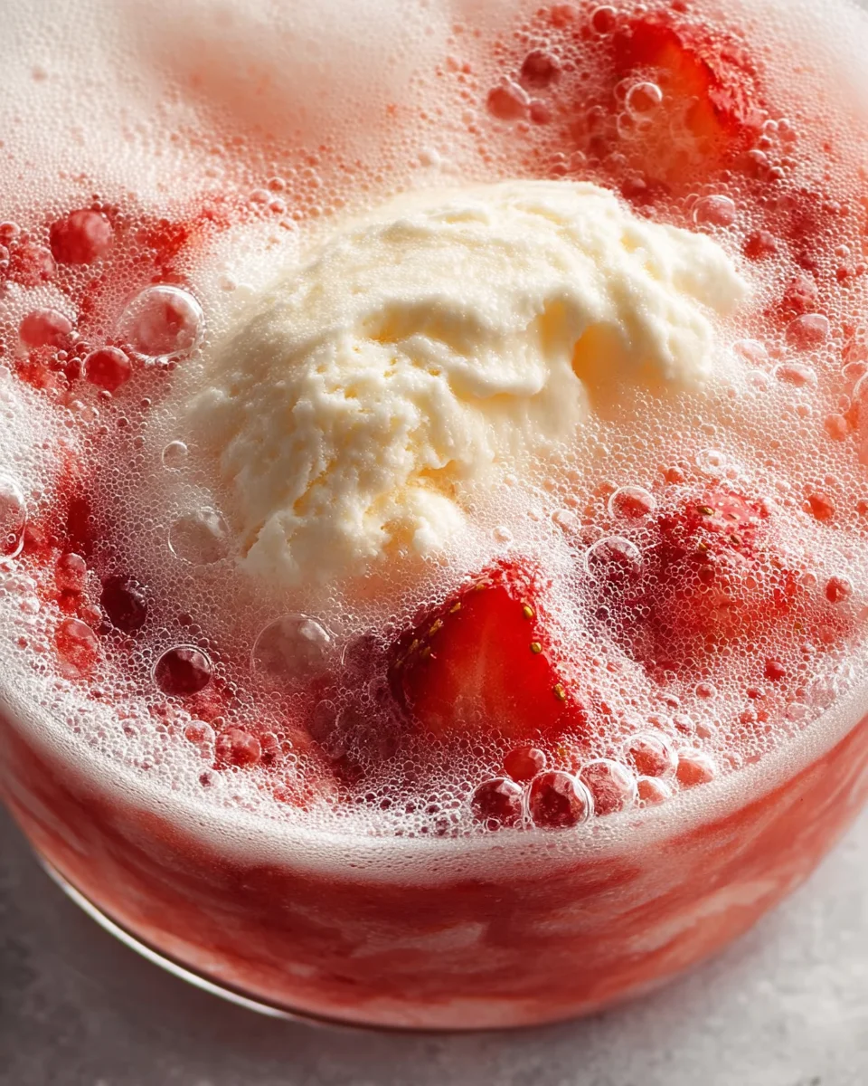 Sparkling Strawberry Float