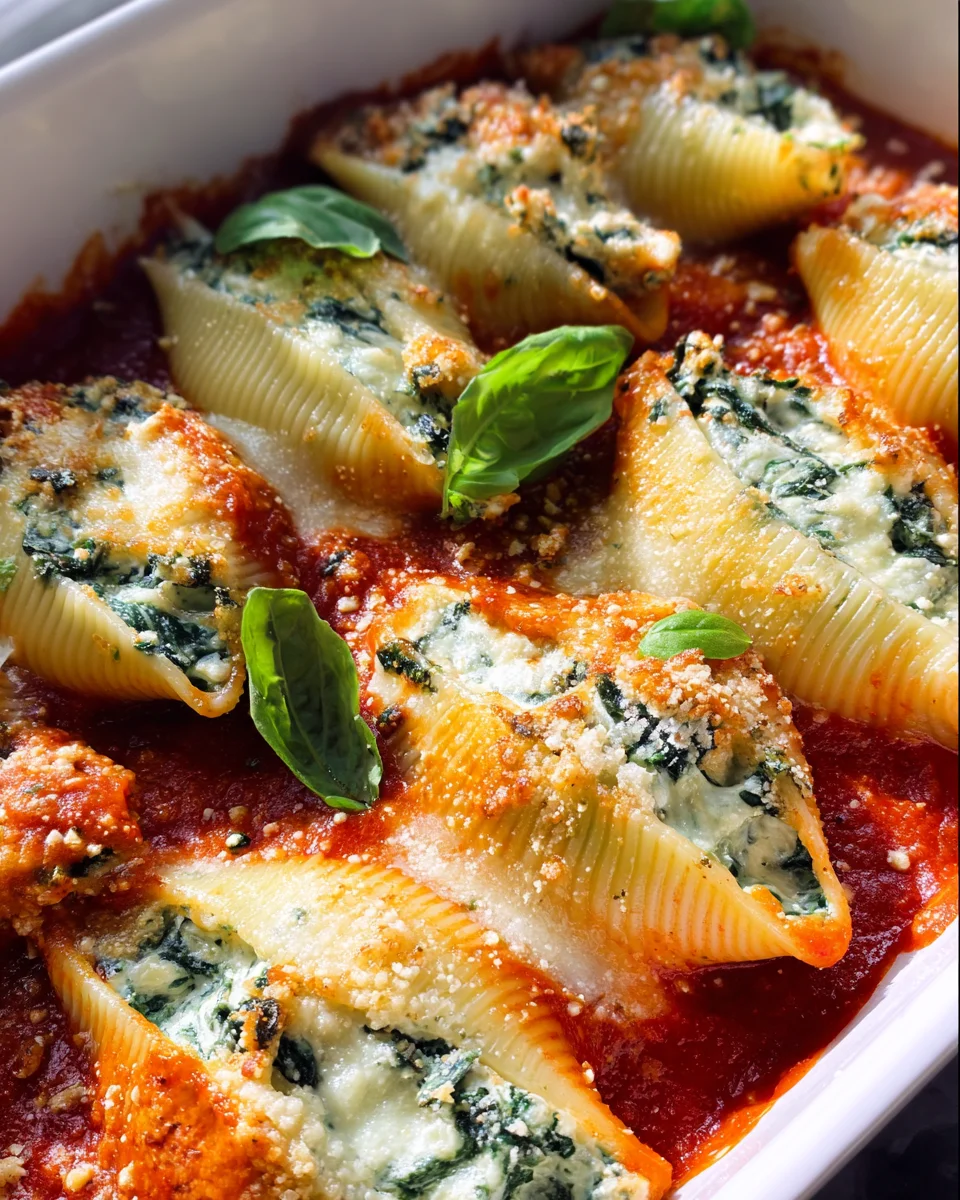 Spinach and Ricotta Stuffed Shells Recipe